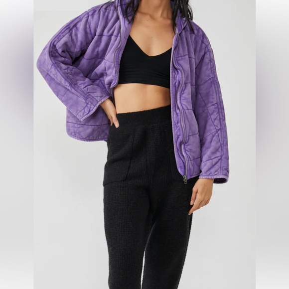 Free People Quilted Doleman Jacket Size Large - Picture 4 of 8